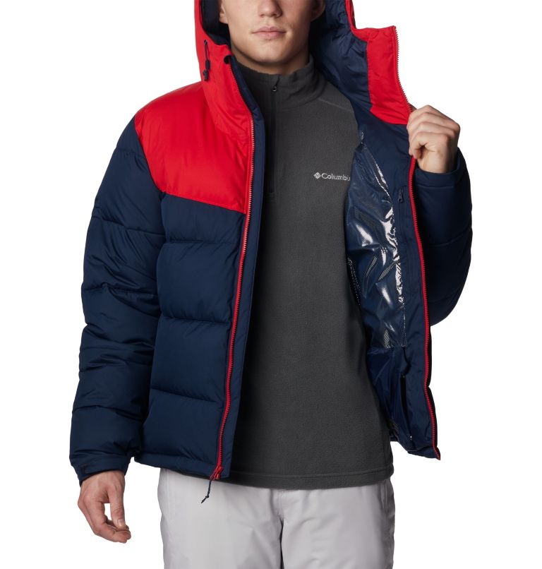 Thumbnail: Men's Iceline Ridge Jacket, Color: Collegiate Navy, Mountain Red, image 7