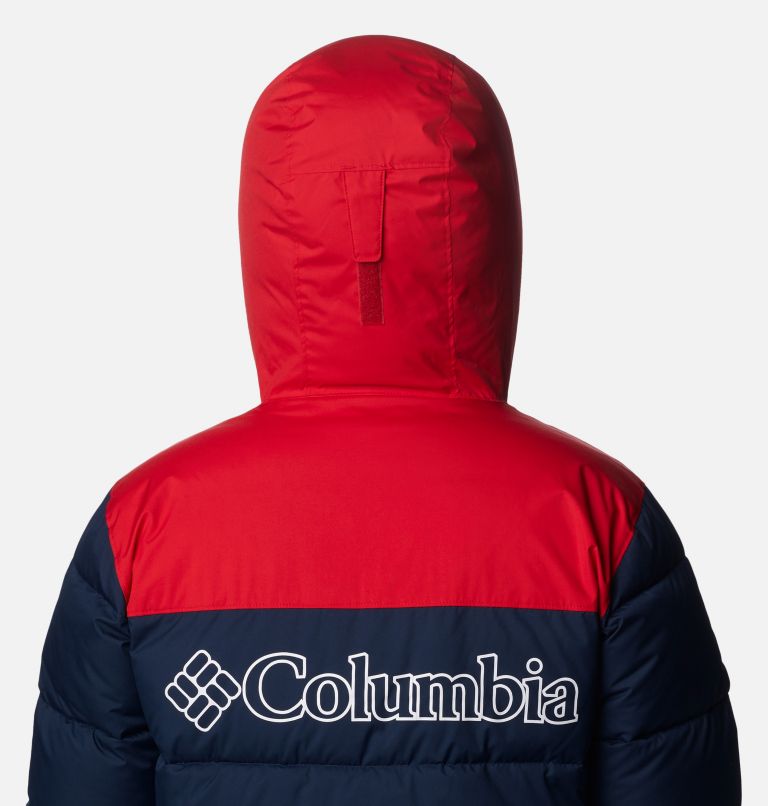 Men's Iceline Ridge Jacket, Color: Collegiate Navy, Mountain Red, image 8