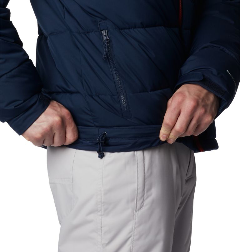 Men's Iceline Ridge Jacket, Color: Collegiate Navy, Mountain Red, image 9