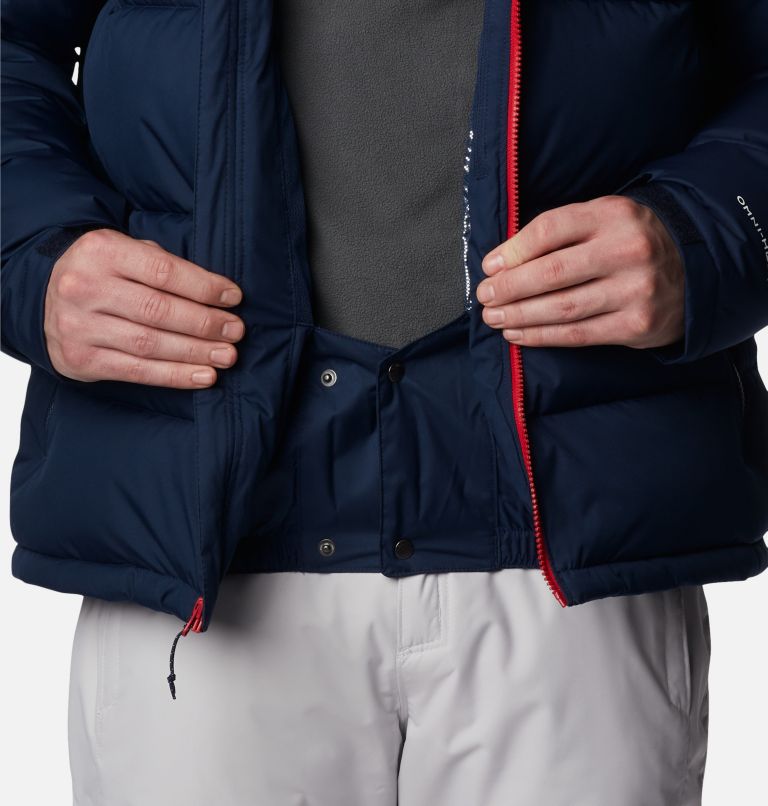 Men's Iceline Ridge Jacket, Color: Collegiate Navy, Mountain Red, image 11