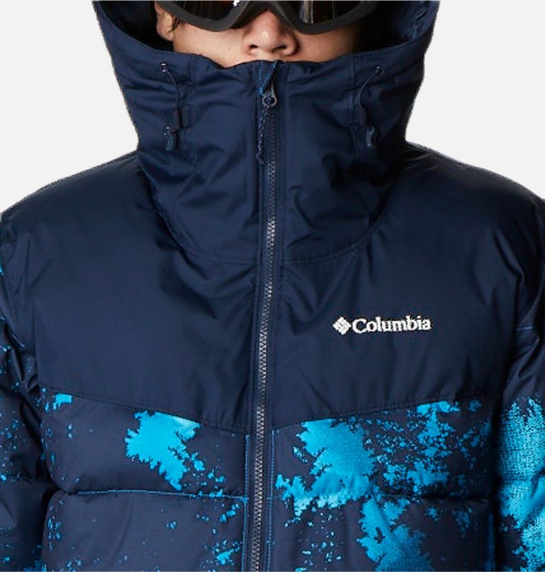 Thumbnail: Men's Iceline Ridge Jacket, Color: Compass Blue Lookup Print, Coll Navy, image 4