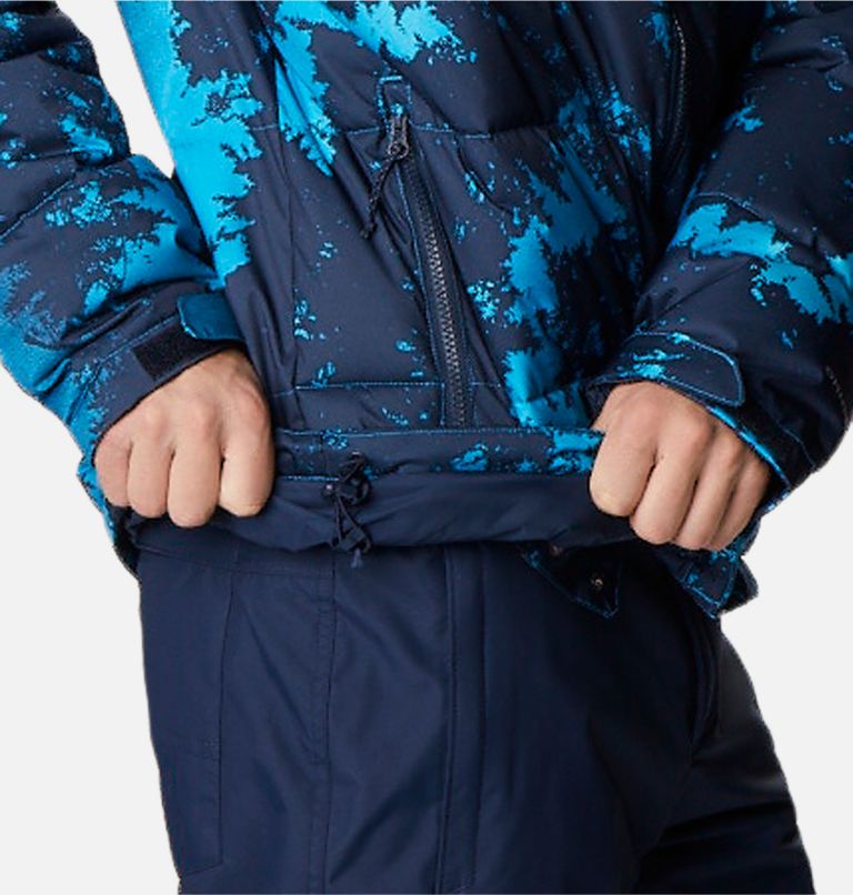 Men's Iceline Ridge Jacket, Color: Compass Blue Lookup Print, Coll Navy, image 9