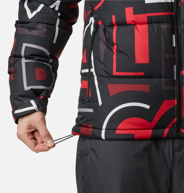 Iceline Ridge Jacket | 012 | XXL, Color: Black Multi Typo, Black, image 8