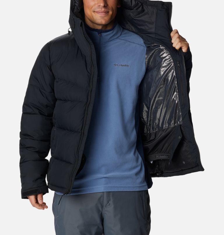 Men's Iceline Ridge Ski Jacket, Color: Black, image 6