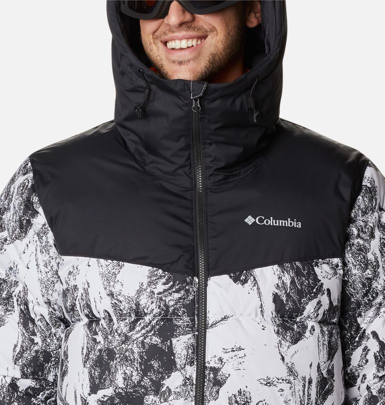 Thumbnail: Doudoune de Ski Iceline Ridge Homme, Color: White Berg Print, Black, image 4