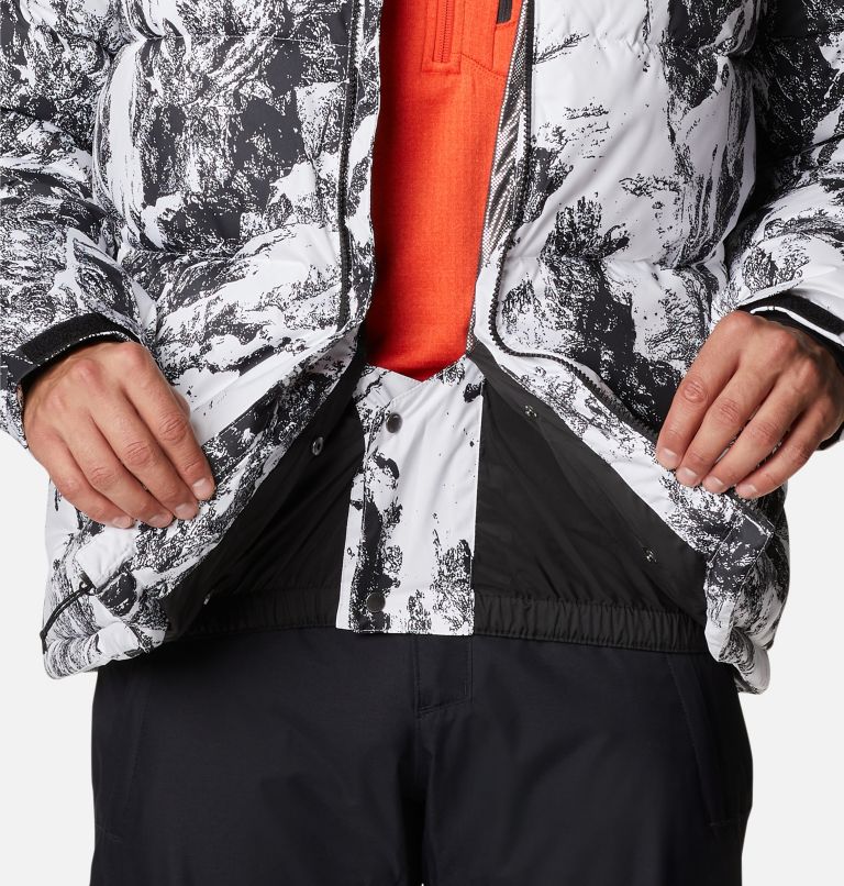 Thumbnail: Doudoune de Ski Iceline Ridge Homme, Color: White Berg Print, Black, image 10