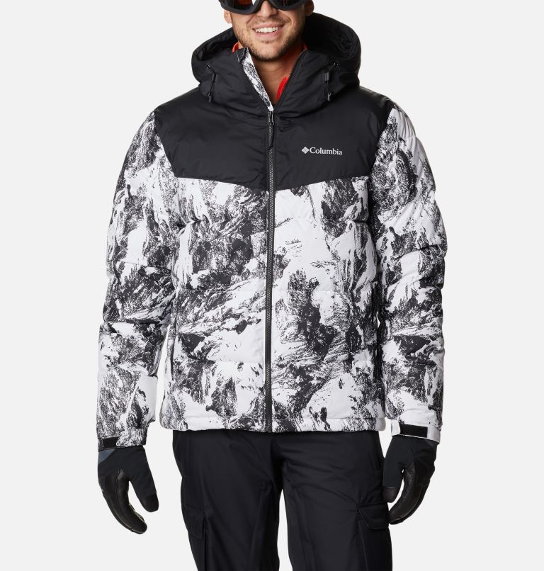 Doudoune de Ski Iceline Ridge Homme, Color: White Berg Print, Black, image 1