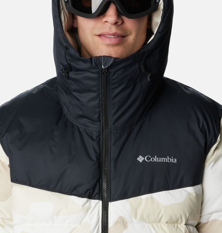 Thumbnail: Doudoune de Ski Iceline Ridge Homme, Color: Dark Stone Mod Camo Print, Black, image 4
