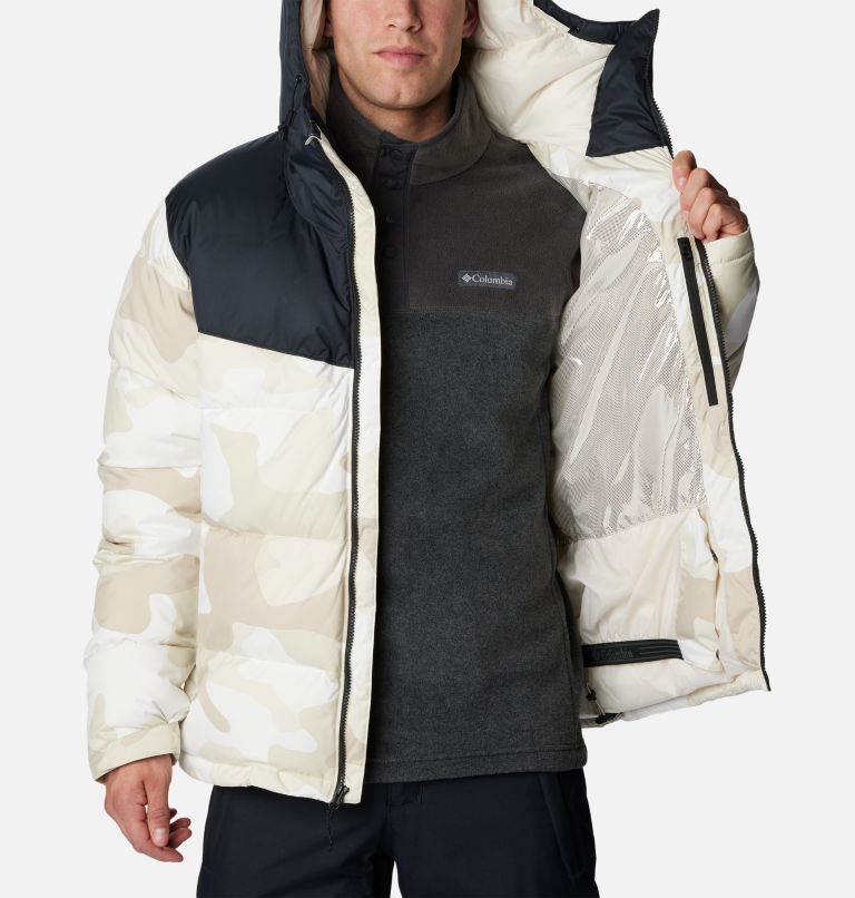 Thumbnail: Men's Iceline Ridge Ski Jacket, Color: Dark Stone Mod Camo Print, Black, image 5
