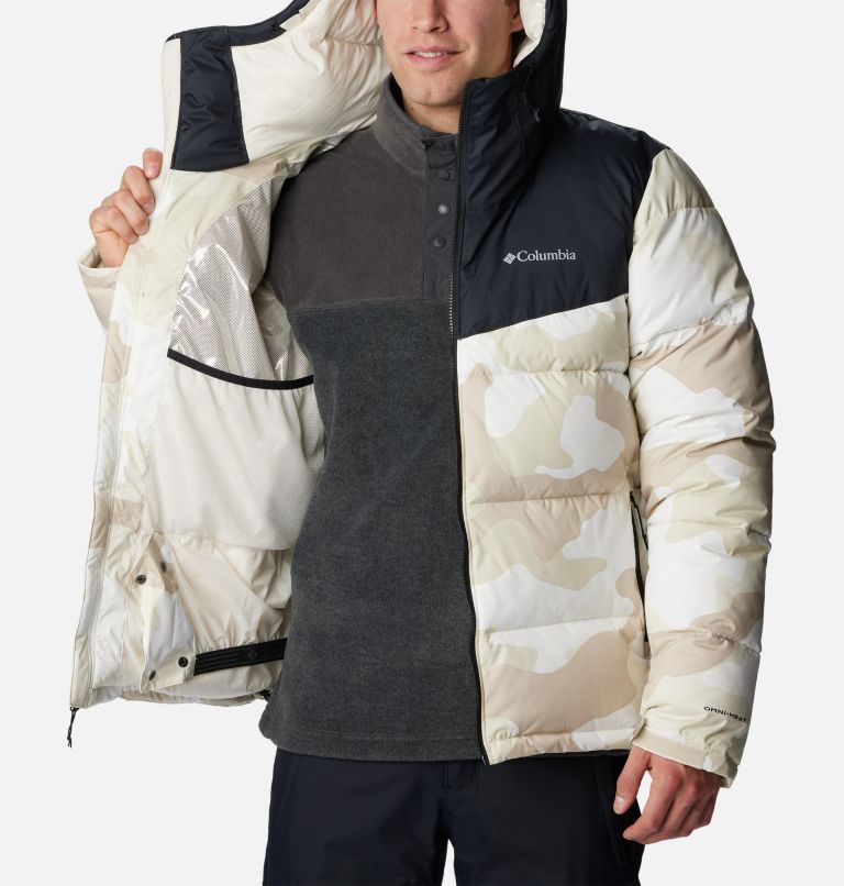 Men's Iceline Ridge Ski Jacket, Color: Dark Stone Mod Camo Print, Black, image 7