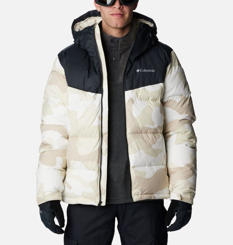Men's Iceline Ridge Ski Jacket, Color: Dark Stone Mod Camo Print, Black, image 11