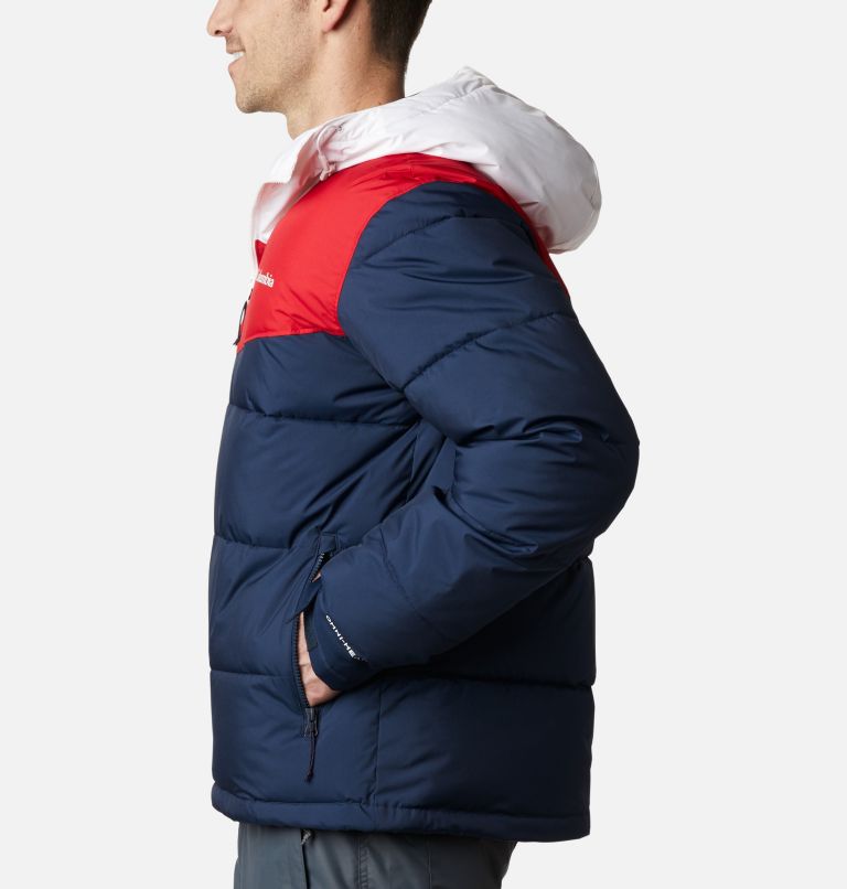 Iceline Ridge Jacket | 466 | M, Color: Collegiate Navy, Mountain Red, White, image 3