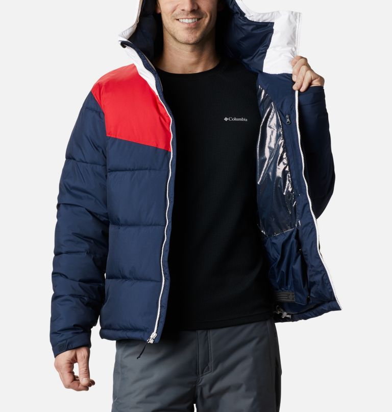 Iceline Ridge Jacket | 466 | M, Color: Collegiate Navy, Mountain Red, White, image 5