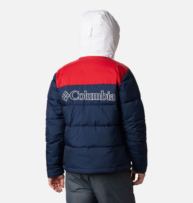Iceline Ridge Jacket | 466 | M, Color: Collegiate Navy, Mountain Red, White, image 2