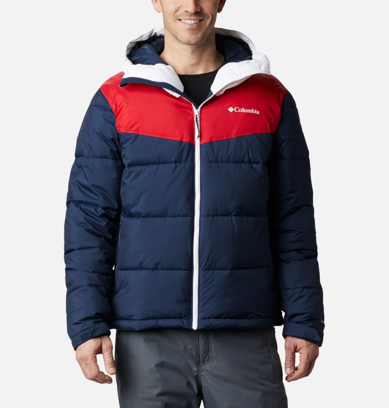Iceline Ridge Jacket | 466 | M, Color: Collegiate Navy, Mountain Red, White, image 1