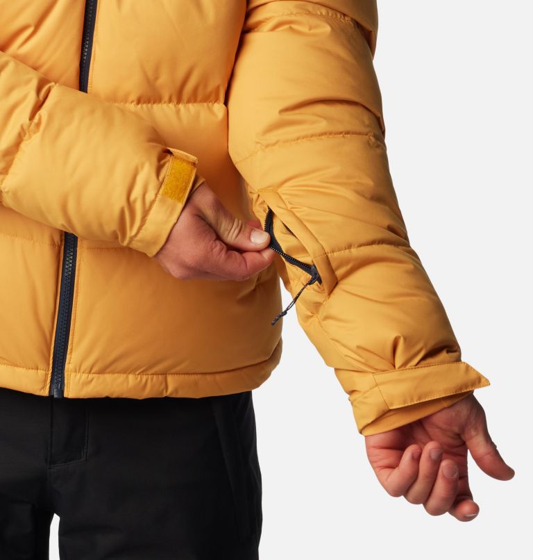 Thumbnail: Men's Iceline Ridge Ski Jacket, Color: Raw Honey, Collegiate Navy, image 9