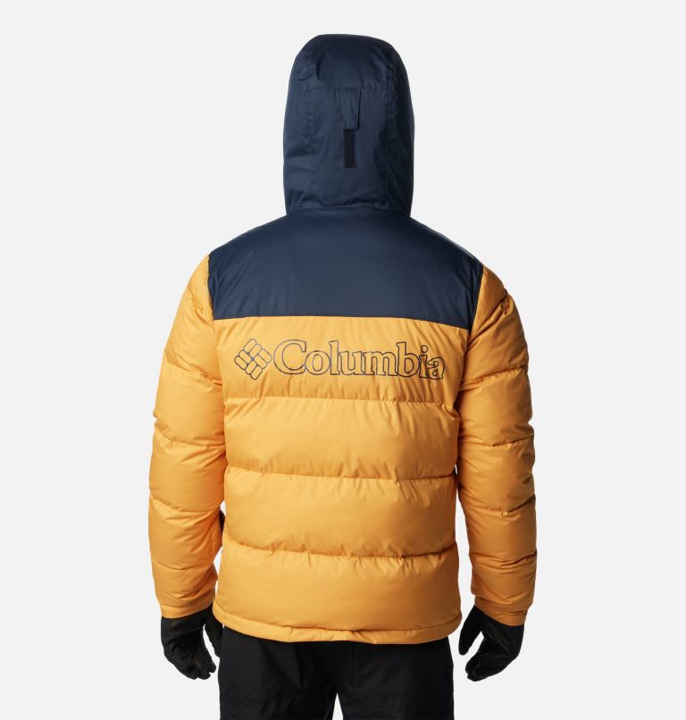Men's Iceline Ridge Ski Jacket, Color: Raw Honey, Collegiate Navy, image 2
