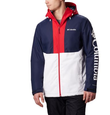 Men's Timberturner Ski Jacket Timberturner&trade; Jacket | 013 | S, White, Collegiate Navy, front