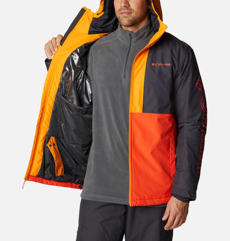 Thumbnail: Veste de Ski Imperméable Timberturner Homme, Color: Red Quartz, Shark, Flame Orange, image 5