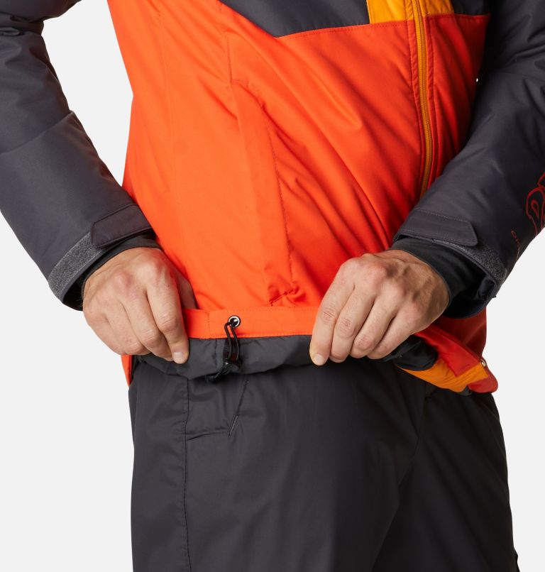 Veste de Ski Imperméable Timberturner Homme, Color: Red Quartz, Shark, Flame Orange, image 8