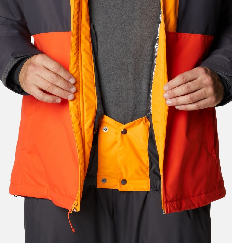 Thumbnail: Veste de Ski Imperméable Timberturner Homme, Color: Red Quartz, Shark, Flame Orange, image 9