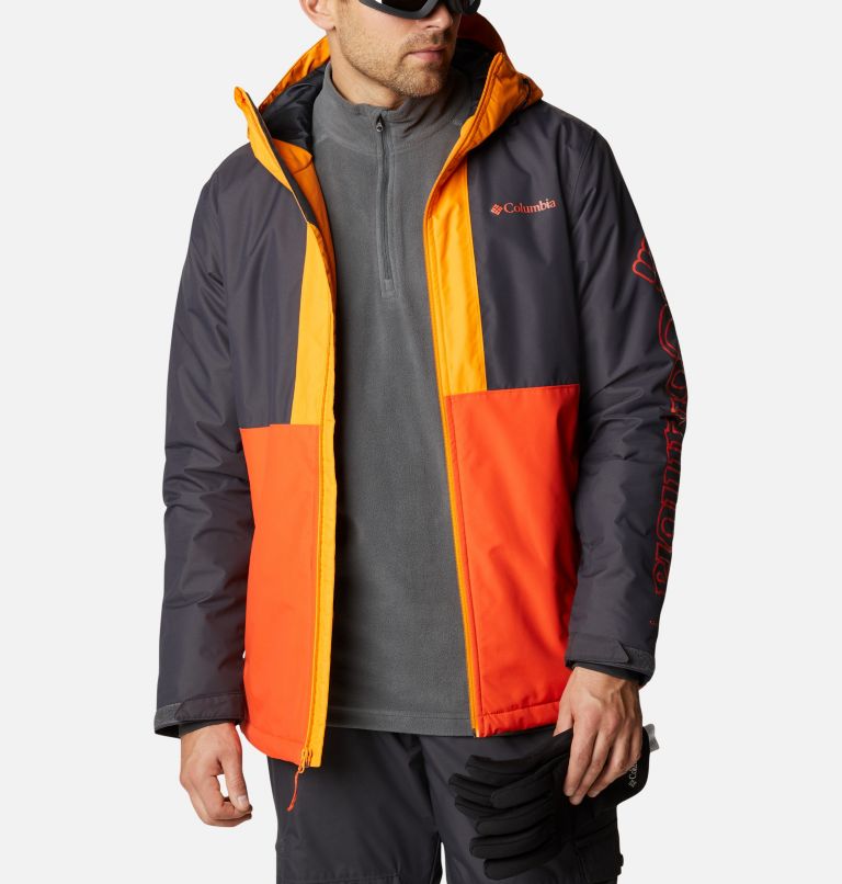 Veste de Ski Imperméable Timberturner Homme, Color: Red Quartz, Shark, Flame Orange, image 10