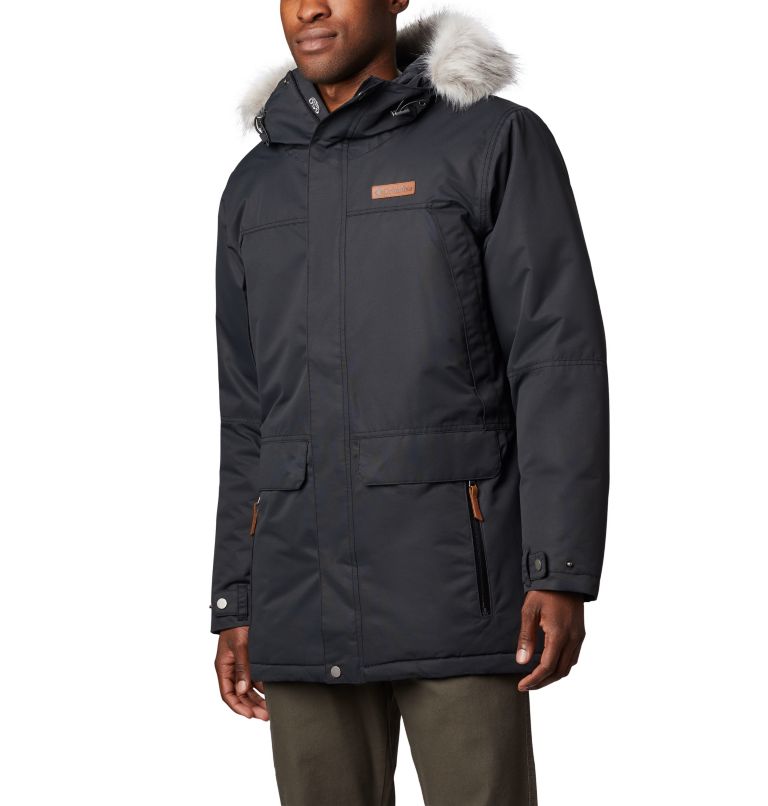 Men's South Canyon Long Down Parka, Color: Black, image 1