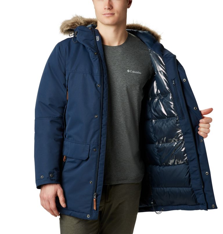 Men's South Canyon Long Down Parka, Color: Collegiate Navy, image 4