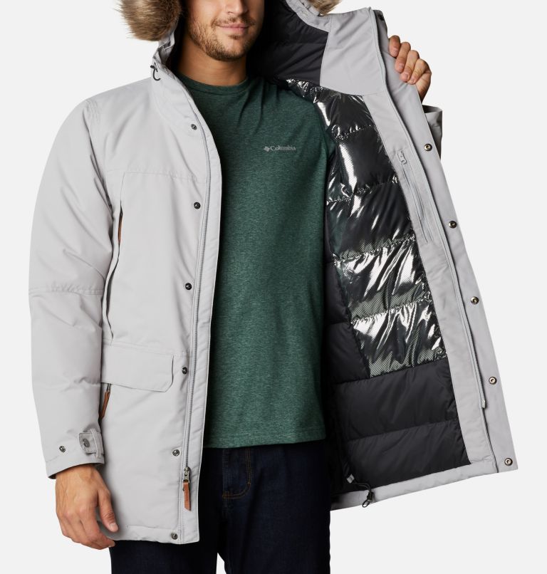 Men's South Canyon Long Down Parka - Big, Color: Columbia Grey, image 5