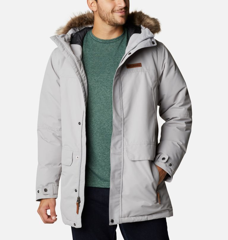 Men's South Canyon Long Down Parka - Big, Color: Columbia Grey, image 1