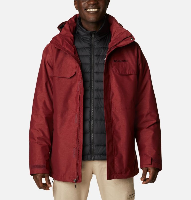 Men's Cloverdale Interchange Jacket, Color: Red Jasper
