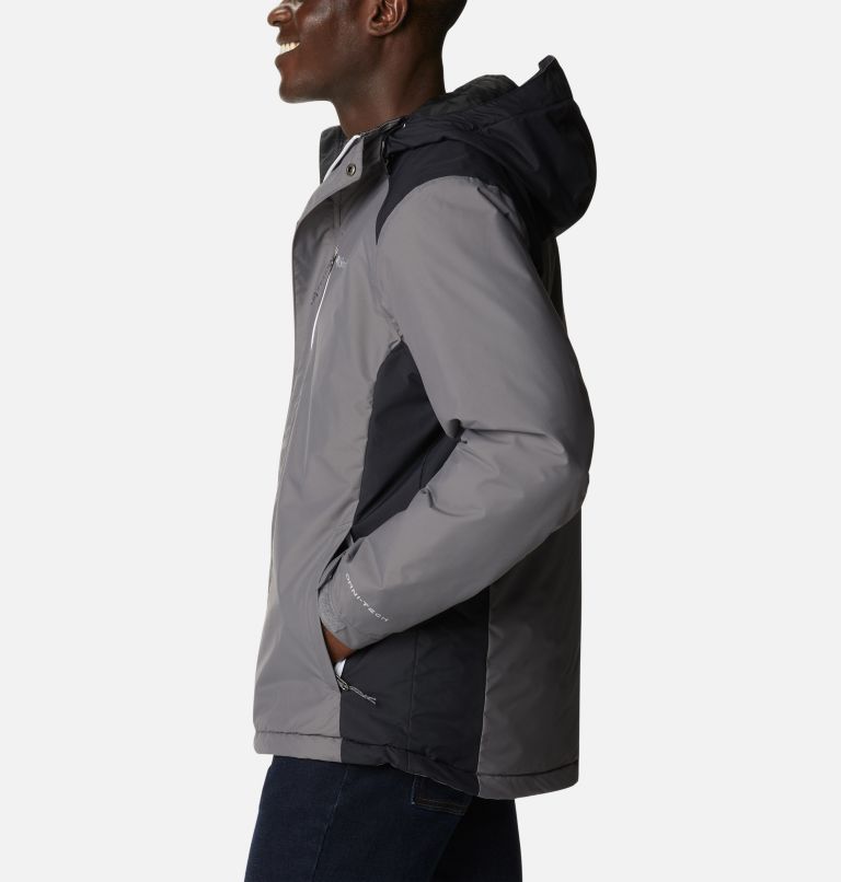 Men's Tipton Peak Insulated Jacket, Color: City Grey, Black, image 3
