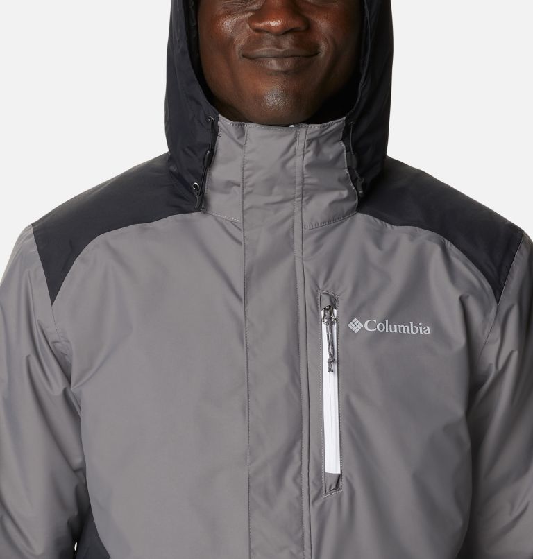 Men's Tipton Peak Insulated Jacket, Color: City Grey, Black, image 4