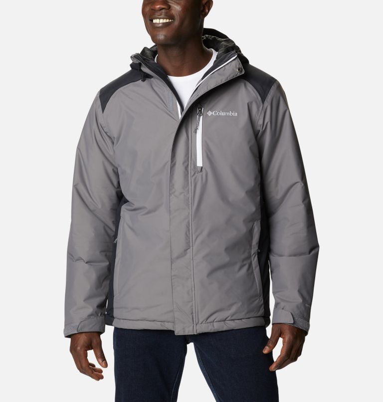 Men's Tipton Peak Insulated Jacket, Color: City Grey, Black, image 7