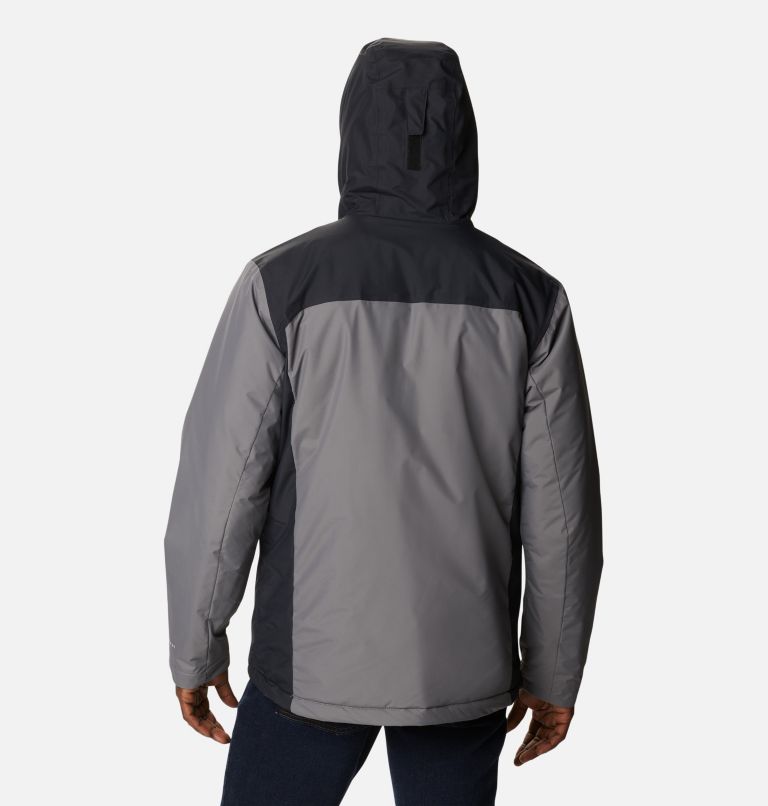Men's Tipton Peak Insulated Jacket, Color: City Grey, Black, image 2