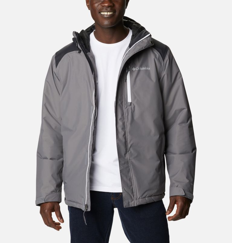 Men's Tipton Peak Insulated Jacket, Color: City Grey, Black, image 1