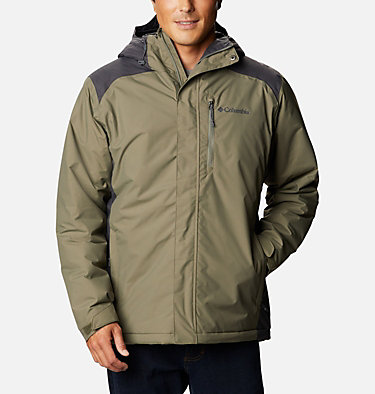 OMINA Mens Windbreaker Jackets Lightweight Waterproof with Hoodie Fashion Casual Zipper Coat Winter Riding Outwear 