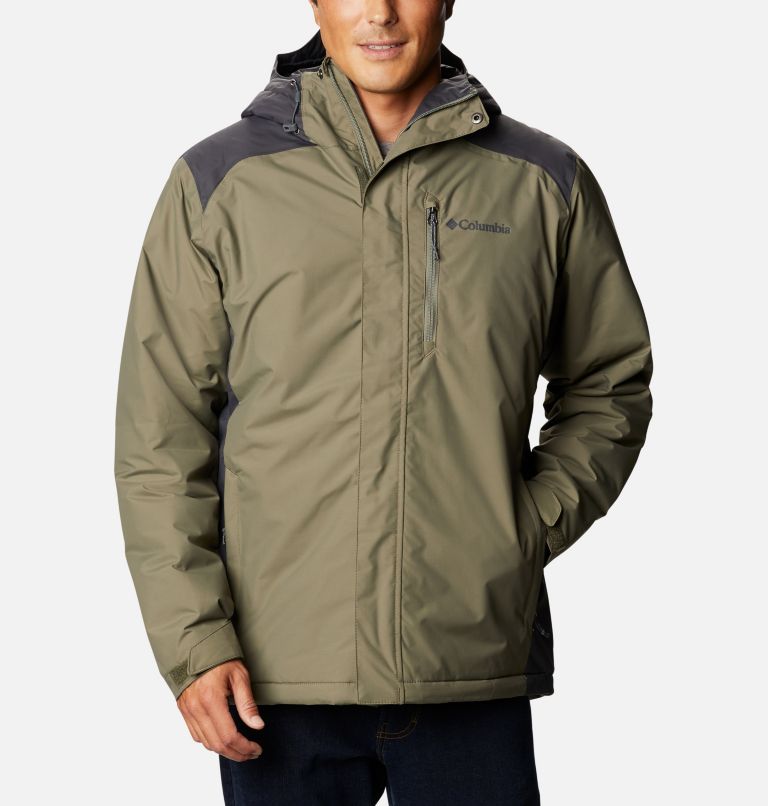 Thumbnail: Men's Tipton Peak Insulated Jacket, Color: Stone Green, Shark, image 1