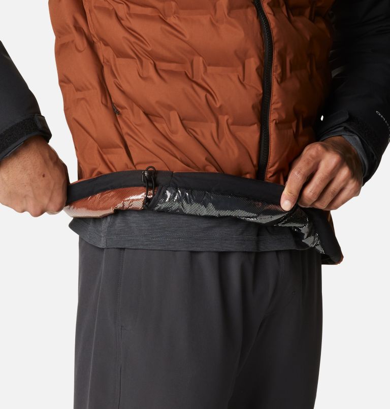 Men's Grand Trek Down Jacket, Color: Dark Amber, Black, image 6
