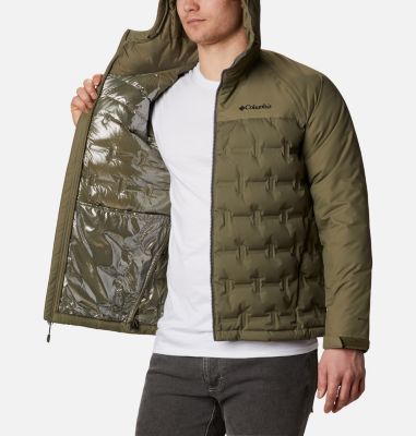 mens brown down jacket