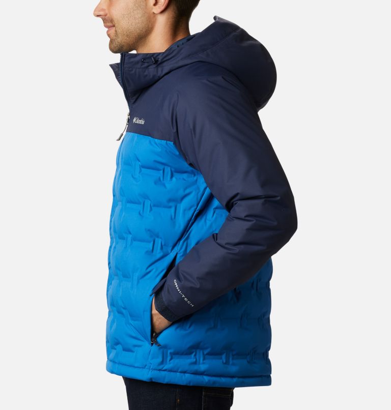 Grand Trek Down Jacket | 432 | S, Color: Bright Indigo, Collegiate Navy, image 3