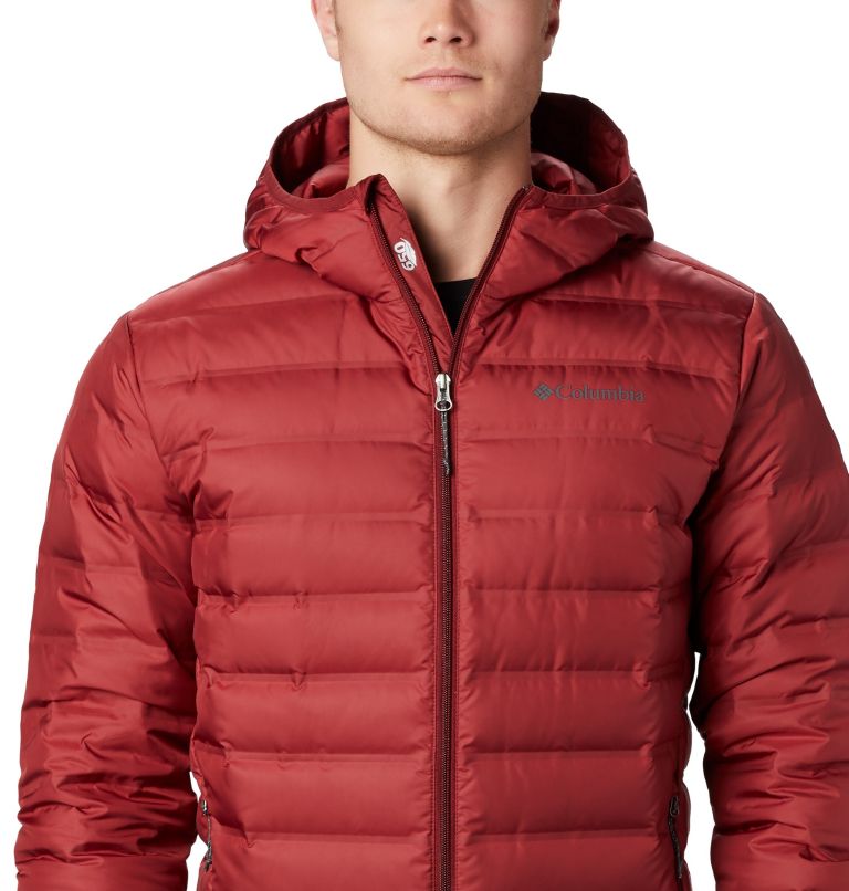 Lake 22 Down Hooded Jacket | 664 | L, Color: Red Jasper, image 3