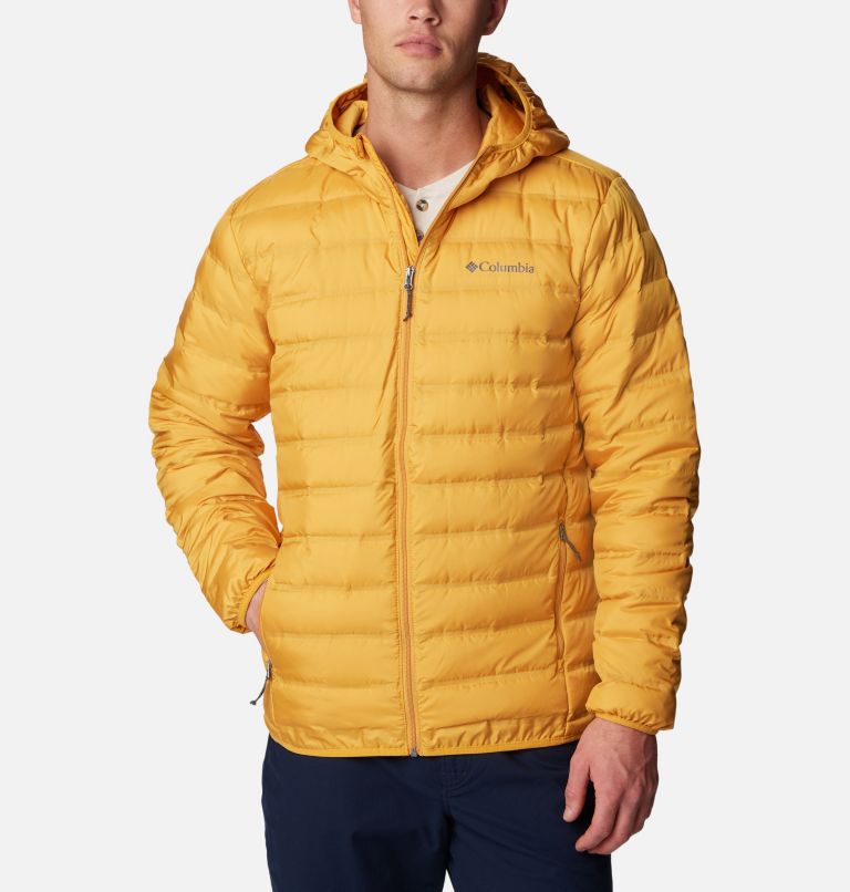 Men's Lake 22 Down Hooded Jacket, Color: Raw Honey, image 1