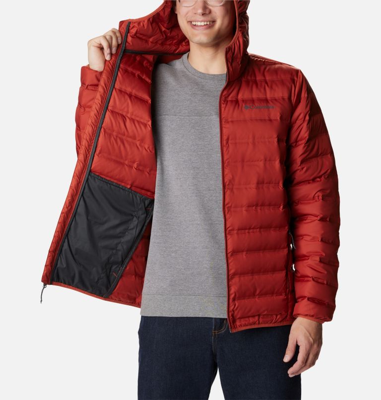 Lake 22 Down Hooded Jacket, Color: Warp Red, image 5