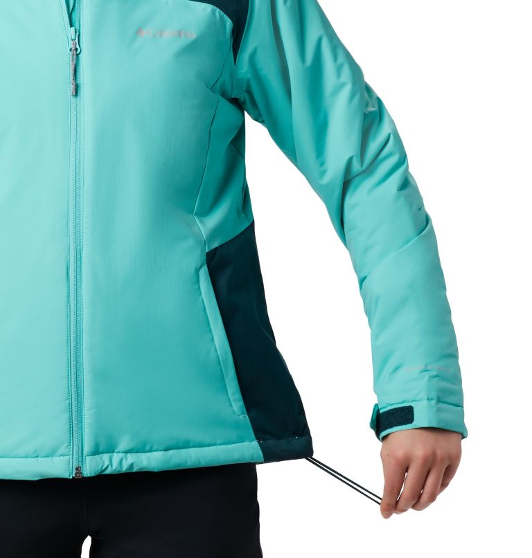 Women's Tipton Peak Insulated Jacket, Color: Aquarium, Dark Seas, image 3