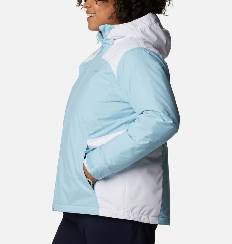 Women's Tipton Peak Insulated Jacket - Plus Size, Color: Spring Blue, White, image 3