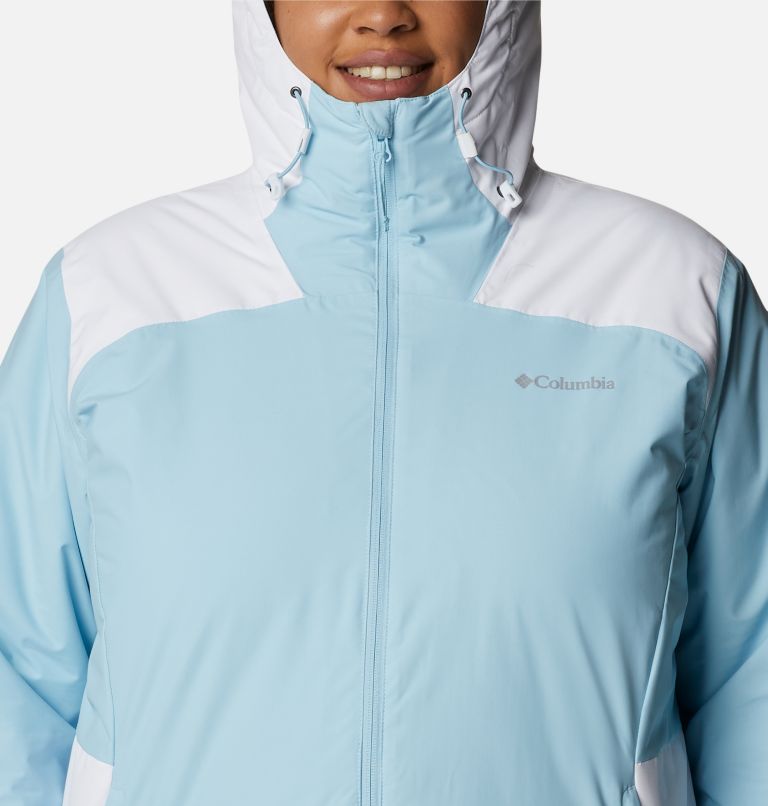 Women's Tipton Peak Insulated Jacket - Plus Size, Color: Spring Blue, White, image 4