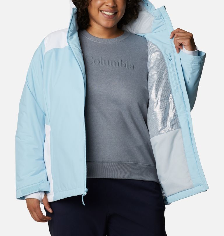 Women's Tipton Peak Insulated Jacket - Plus Size, Color: Spring Blue, White