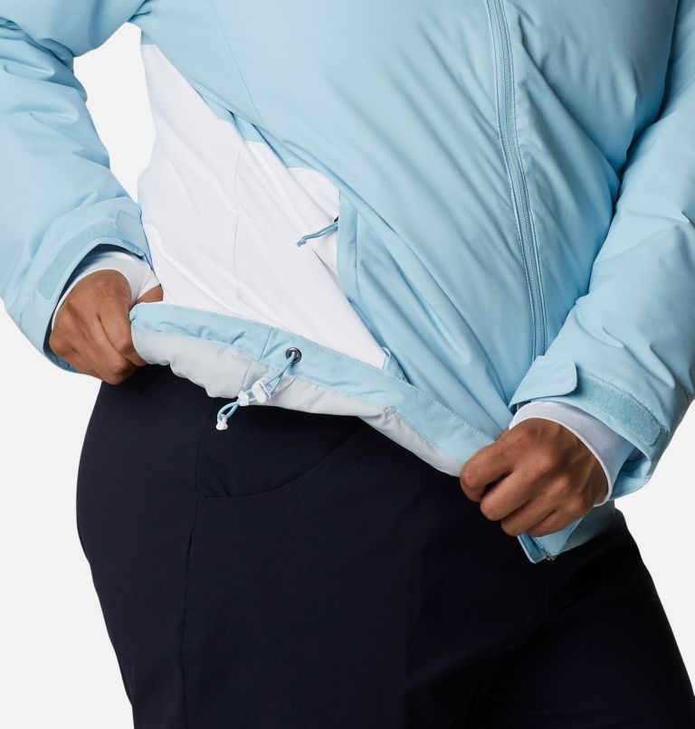 Women's Tipton Peak Insulated Jacket - Plus Size, Color: Spring Blue, White, image 6