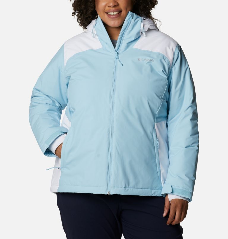 Women's Tipton Peak Insulated Jacket - Plus Size, Color: Spring Blue, White, image 1